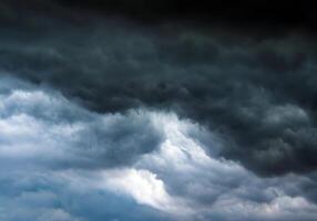 Dark cloud and sky before storm come photo