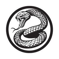 Cobra Snake Logo, Art, Icons, and Graphics on white Background vector