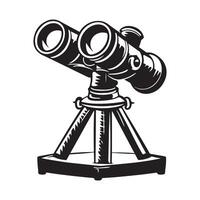 Binoculars isolated on a white background vector