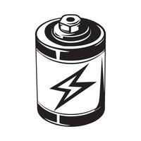 Battery Design and Illustrations on white background vector