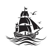 Sea Ship Design Art, Icons, and Graphics vector