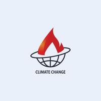 climate change logo vector