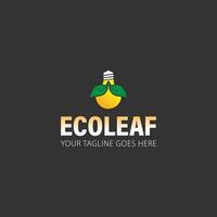 ecoleaf, greenleaf logo vector