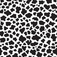 Abstract Black and White Dalmatian Spot Seamless Pattern vector