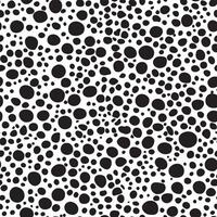 Abstract Black and White Dalmatian Spot Seamless Pattern vector