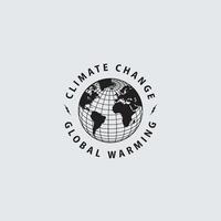 climate change logo vector