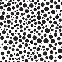 Abstract Black and White Dalmatian Spot Seamless Pattern vector