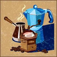 classic coffee old poster vector