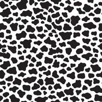 Abstract Black and White Dalmatian Spot Seamless Pattern vector