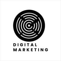 logotipo de marketing digital vector