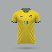 3d realista fútbol jersey nacional equipo 2024 vector