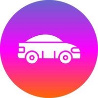 Taxi Glyph Gradient Circle Icon Design vector