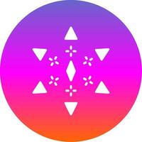 Firework Glyph Gradient Circle Icon Design vector