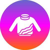 Sweater Glyph Gradient Circle Icon Design vector