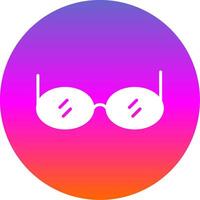 Sunglasses Glyph Gradient Circle Icon Design vector