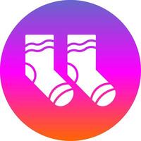 Socks Glyph Gradient Circle Icon Design vector