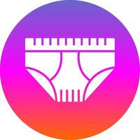 Underwear Glyph Gradient Circle Icon Design vector