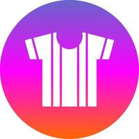 Shirt Glyph Gradient Circle Icon Design vector