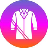 Coat Glyph Gradient Circle Icon Design vector