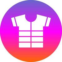 Shirt Glyph Gradient Circle Icon Design vector