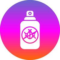 Insect Repellent Glyph Gradient Circle Icon Design vector