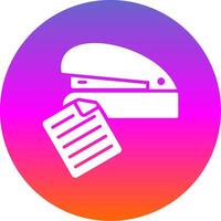 Stapler Glyph Gradient Circle Icon Design vector