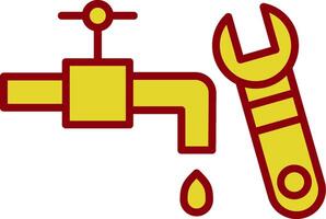 Plumbing Vintage Icon Design vector