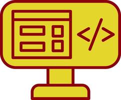 programa codificación Clásico icono diseño vector