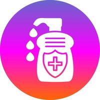 Lotion Glyph Gradient Circle Icon Design vector