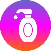 Lotion Glyph Gradient Circle Icon Design vector