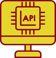 Api Interface Vintage Icon Design vector