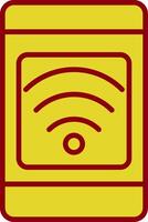 Mobile Connection Vintage Icon Design vector