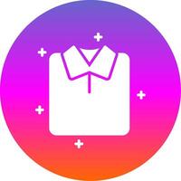 Shirt Glyph Gradient Circle Icon Design vector