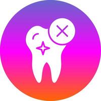 Rejected Glyph Gradient Circle Icon Design vector