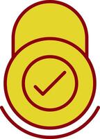 Security Check Vintage Icon Design vector