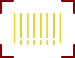 Bar Code Vintage Icon Design vector