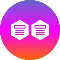 Infographic Elements Glyph Gradient Circle Icon Design vector