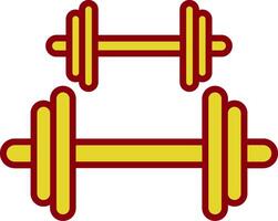 Dumbbell Vintage Icon Design vector