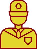 Security Guard Vintage Icon Design vector