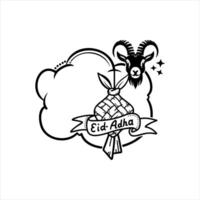 a design element for the celebration of Eid al-Adha vector