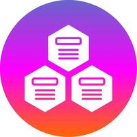 Infographic Elements Glyph Gradient Circle Icon Design vector