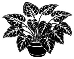 hermosa follaje plantas en un blanco antecedentes ilustración vector