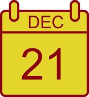 December Vintage Icon Design vector