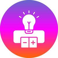 Electrical Circuit Glyph Gradient Circle Icon Design vector