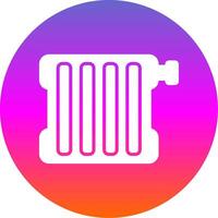 Radiator Glyph Gradient Circle Icon Design vector