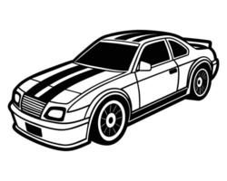 fuera línea dibujo de un coche vector