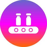 Assembly Glyph Gradient Circle Multi Circle Glyph Gradient Circle Icon Design vector