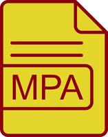 MPA File Format Vintage Icon Design vector