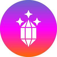 Quartz Glyph Gradient Circle Icon Design vector