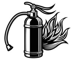 Fire Extinguisher simple clip art vector